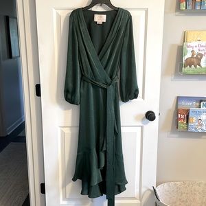 Gal Meets Glam Surplice Dress | Size 8